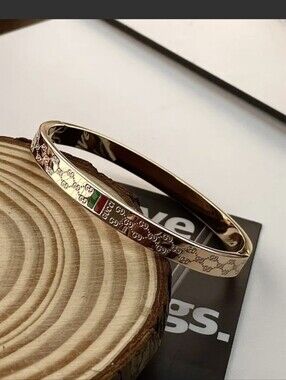 Designer Inspired 18k Gold Plated Luxury Bangle Bracelet